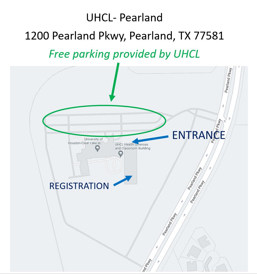 map of Pearland campus